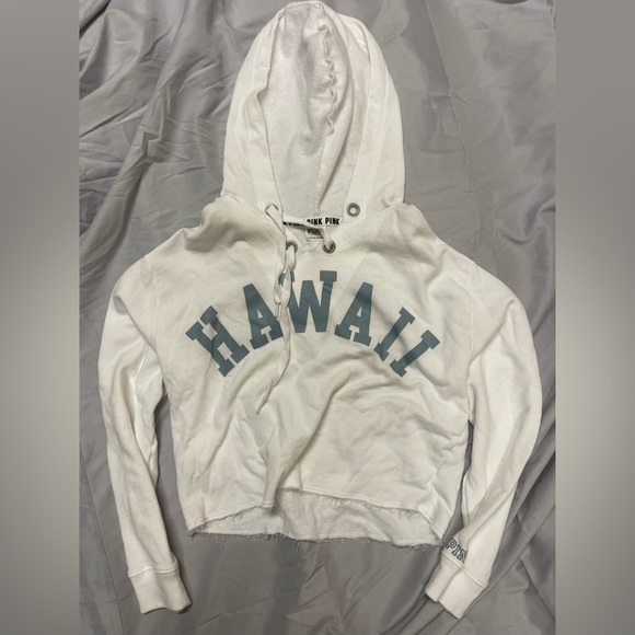 Pink Cropped Hoodie - Picture 1 of 2